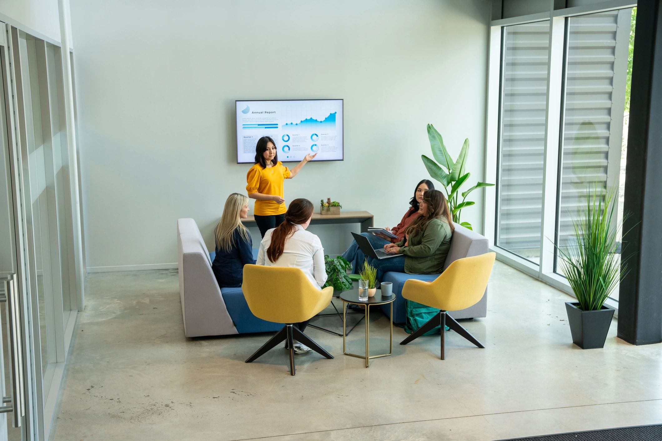 enterprise IT team modern office